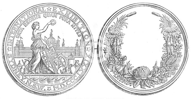Medal of the Sydney Exhibition, 1880. Creator: Unknown.