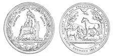 Medal of the Society for the Prevention of Cruelty to Animals, 1880. Creator: Unknown