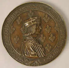 Medal Louis XII, King of France (r. 1498-15155), and Anne of Brittany (1476-1514), French, ca. 1499. Creator: Unknown