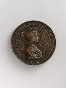 Medal Louis XII, King of France (r. 1498-15155), and Anne of Brittany (1476-1514), French, ca. 1499. Creator: Unknown