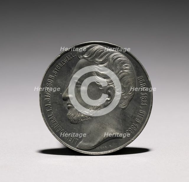 Medal: Lieutenant General T. J. Jackson (obverse). Creator: Armand Auguste Caqué (French, 1793-1881).