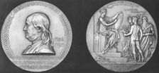 Medal struck to commemorate the 200th anniversary of the birth of Benjamin Franklin