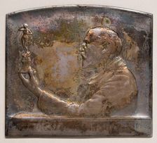 Medal portraying Delacour, 1899. Creator: Victor David Brenner