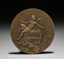 Medal Presented to Loïe Fuller by the French Government: Allegory of Music (reverse). Creator: Marie Alexandre Lucien Coudray (French, 1864-1932)