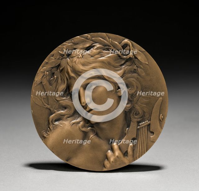 Medal Presented to Loïe Fuller by the French Government: Orpheus at the Entrance...(obverse). Creator: Marie Alexandre Lucien Coudray (French, 1864-1932).