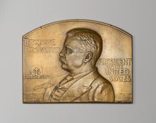 Medal with portrait of US president Theodore Roosevelt, 1907. Creator: Morgan