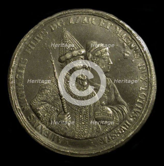 Medal Tsar Alexis I of Russia (to celebrate the birth of Peter the Great), ca 1775. Artist: Anonymous  