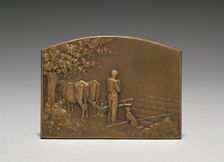 Medallion (obverse). Creator: Jules Dupré (French, 1811-1889)
