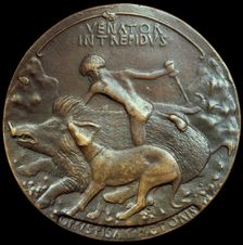 Medallion of Alfonso V Aragon, King of Naples and Sicily, 15th century. Artist: Pisanello