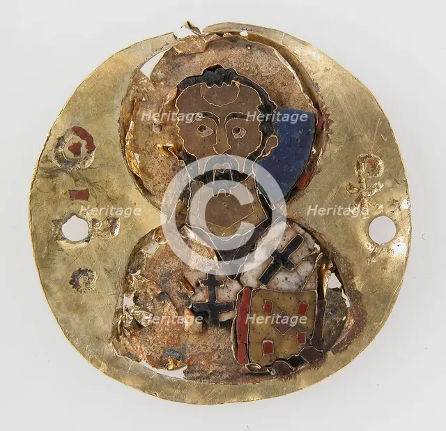 Medallion of St. John Chrysostom, Byzantine, 10th-11th century. Creator: Unknown.