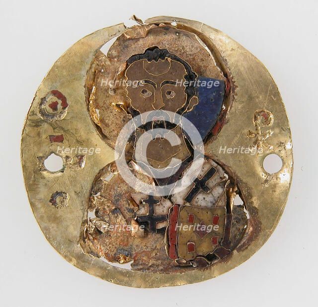 Medallion of St. John Chrysostom, Byzantine, 10th-11th century. Creator: Unknown.