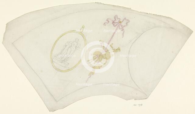 Medallion and trophy with musical instruments, c.1600-c.1800. Creator: Anon.