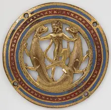 Medallion from a Coffret, French, ca. 1210. Creator: Unknown