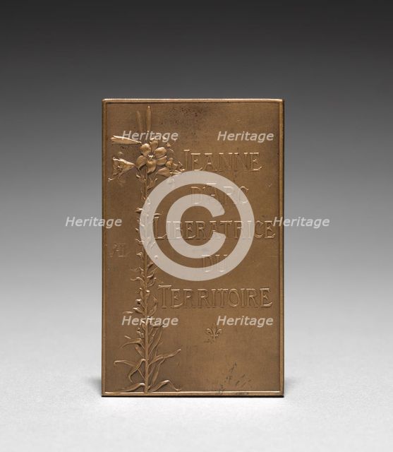 Medallion: Jeanne dArc (reverse). Creator: Daniel Dupuis (French, 1819-1899).
