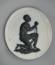 Medallion Produced For The Society For Effecting The Abolition Of The Slave Trade, c1787-1790. Creator: Josiah Wedgwood
