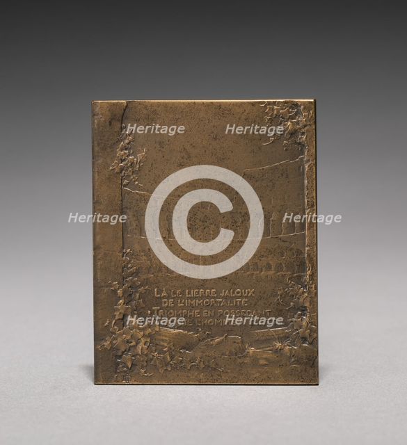 Medallion (reverse). Creator: Jules Dupré (French, 1811-1889).