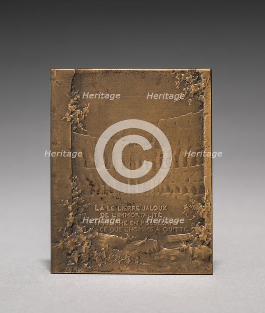 Medallion (reverse). Creator: Jules Dupré (French, 1811-1889).