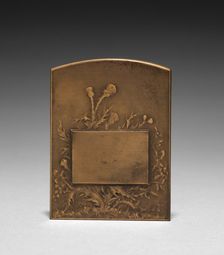 Medallion (reverse). Creator: Marie Alexandre Lucien Coudray (French, 1864-1932)