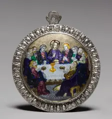 Medallion: The Last Supper, late 1400s. Creator: Unknown