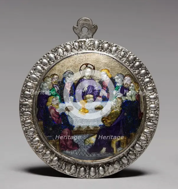 Medallion: The Last Supper, late 1400s. Creator: Unknown.