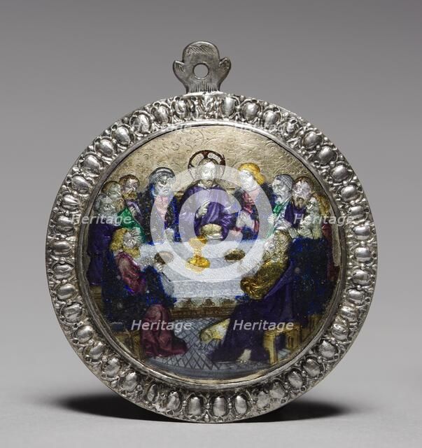 Medallion: The Last Supper, late 1400s. Creator: Unknown.