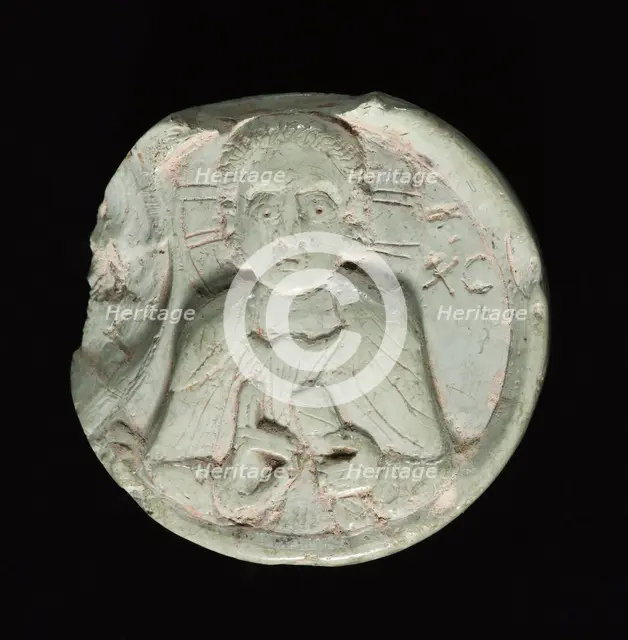 Medallion with Christ, c. 1200-1400. Creator: Unknown.