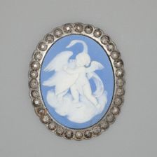 Medallion with Cupid and Swan, Burslem, Late 18th century. Creator: Wedgwood