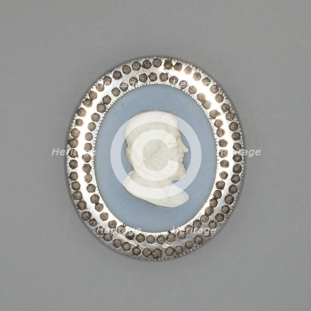 Medallion with Aristippus, Burslem, Late 18th century. Creator: Wedgwood.