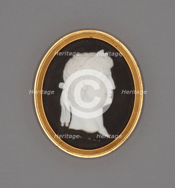Medallion with Augustus, Burslem, Late 18th century. Creator: Wedgwood.
