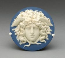 Medallion with Head of Medusa, Burslem, 1774/80. Creator: Wedgwood