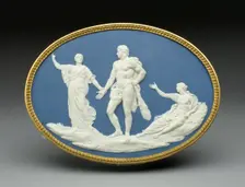 Medallion with Judgment of Hercules, Burslem, c. 1778. Creator: Wedgwood