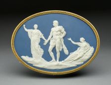 Medallion with Judgment of Hercules, Burslem, c. 1778. Creator: Wedgwood