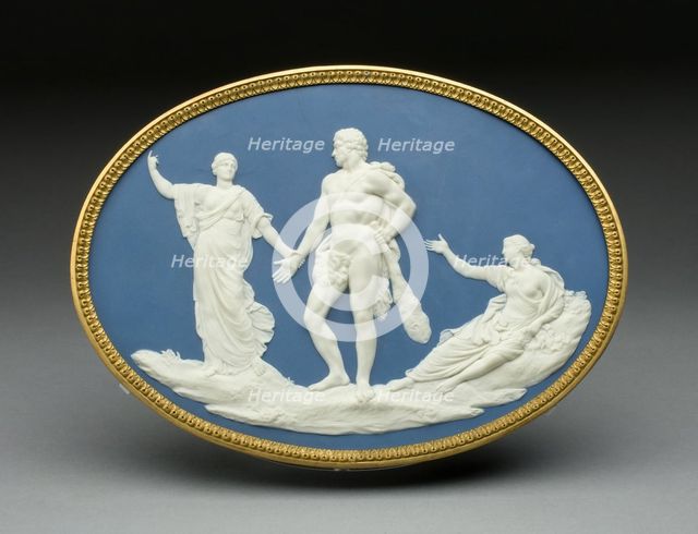 Medallion with Judgment of Hercules, Burslem, c. 1778. Creator: Wedgwood.
