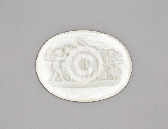 Medallion with Marriage of Cupid and Psyche, Burslem, Late 18th century. Creator: Wedgwood.