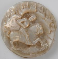 Medallion with Saint George Slaying The Dragon, late 15th century. Creator: Unknown