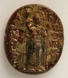Medallion with St. Christopher (?), Italian, 13th century. Creator: Unknown