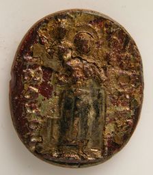Medallion with St. Christopher (?), Italian, 13th century. Creator: Unknown