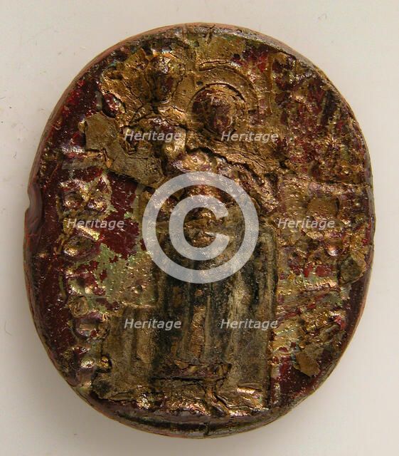 Medallion with St. Christopher (?), Italian, 13th century. Creator: Unknown.