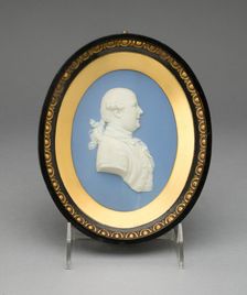 Medallion with Portrait of Thomas Bentley, Burslem, c. 1775. Creator: Wedgwood