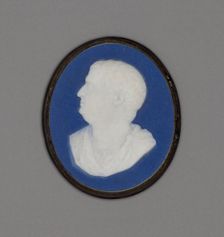 Medallion with Roman Emperor, Burslem, Late 18th century. Creator: Wedgwood