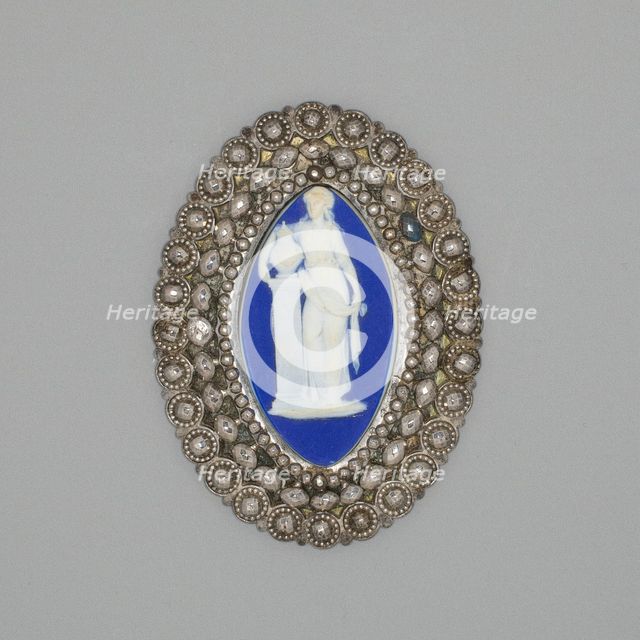 Medallion with Women and Urn, Burslem, Late 18th century. Creator: Wedgwood.