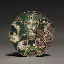 Medallion with the Bust of Christ ("The Cumberland Medallion")…, late 700s. Creator: Unknown