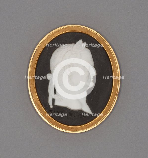 Medallion with Vespasian, Burslem, Late 18th century. Creator: Wedgwood.