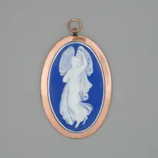 Medallion with Zephyrus, Burslem, Late 18th century. Creator: Wedgwood