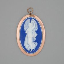 Medallion with Zephyrus, Burslem, Late 18th century. Creator: Wedgwood