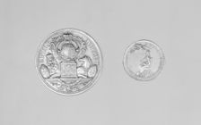 Medals of Queen Anne and King Charles II. Creator: Unknown