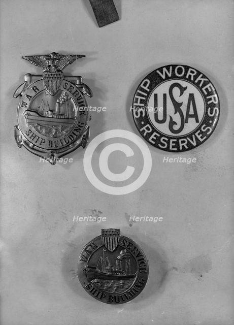 Medals, Decorations, Etc. - Army Medals, 1917. Creator: Harris & Ewing.