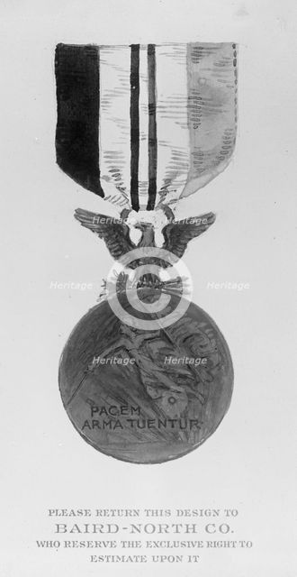 Medals, Decorations, Etc. - Medal Submitted By Baird-North Co., 1917. Creator: Harris & Ewing.