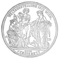 Medals for the Vienna Exhibition: for Merit, 1872. Creator: Unknown
