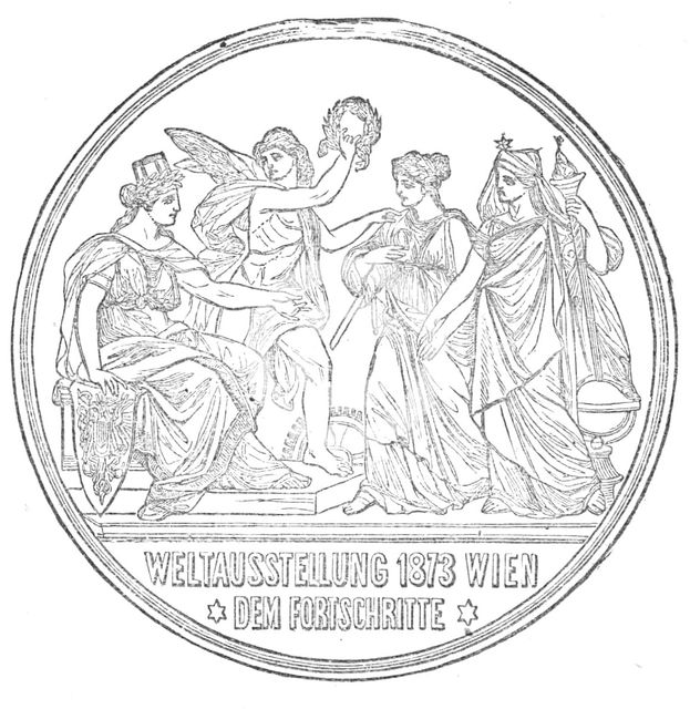 Medals for the Vienna Exhibition: for Progress, 1872. Creator: Unknown.
